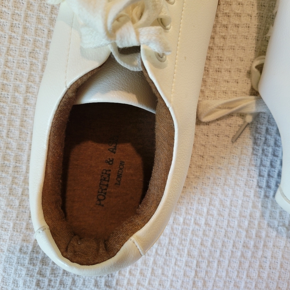 Porter & Ash Classic White Leather Sneakers - Picture 10 of 11